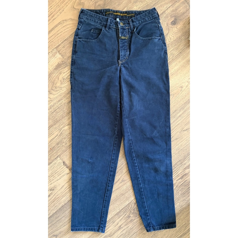 Marithe Francois Girbaud Vintage High Waisted Tapered Leg Jeans Indigo Blue 7/8 - Picture 2 of 8